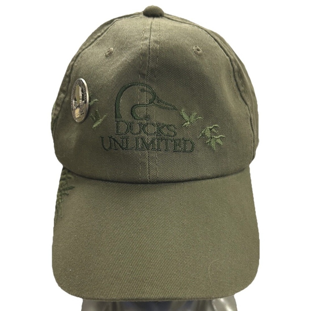Ducks Unlimited Leader Green Hat Cap Ducks Illinois Ducks Unlimited Pin‎ Hunting